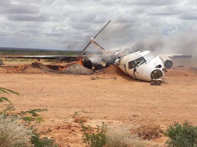 تحطم طائرة إمداد عسكري كينية في طوبلي